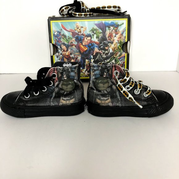 DC Comics Batman Converse Size 4 Baby/Toddler - Picture 5 of 8